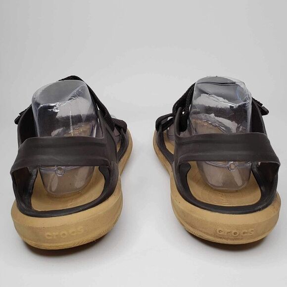 Crocs Swiftwater Sandals Men's Size 10 Brown Strap Hiking Water Comfort - Picture 3 of 9